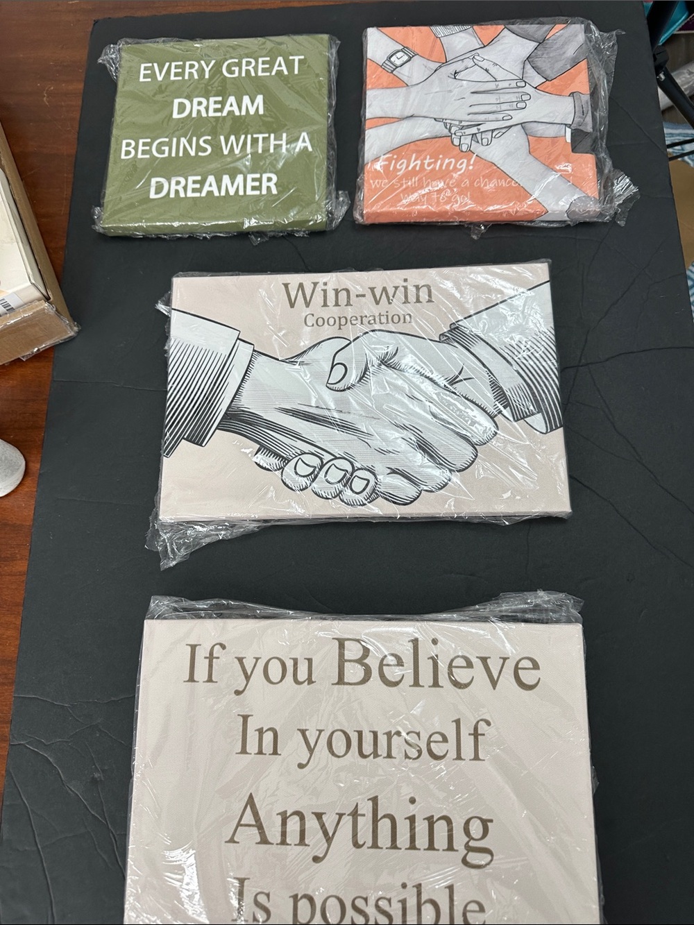 Motivational Wall Art Set – Inspirational Quotes & Graphics